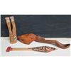 Image 1 : Carved Wooden Bird Spoon (Joe Peters), Thunderbird (Cecil Dawson), Echo Otter, etc