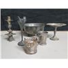 Image 1 : Qty 6 Tableware Accents: Candy Dish by Gorham, Cup w/ Handle MHH, Plated Vase, etc