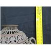 Image 25 : Ornate Pierced Metal Urn w/ Scroll Leaf Handles & Lid 19"H