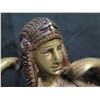 Image 2 : Lounging Egyptian Female Figurine on Marble Base 14"L, 8"H