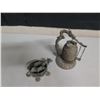 Image 2 : Asian Dragon-Motif Gong Bell 5"H & Metal Turtle Mold