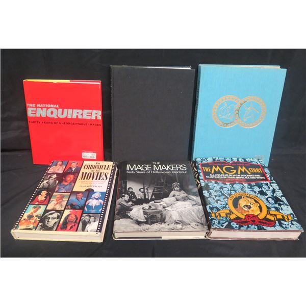 Qty 6 Books: National Enquirer, Chronicle of Movies, Image Makers, MGM Story, etc