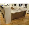 Image 8 : Workstation - "U" Shape Ensemble, File Drawers, 6-Section Display Shelving, Printer Station