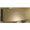 Image 1 : Qty 2 Upper Cabinets, Textured White Gloss Wave Pattern, Ultra Matte Creme