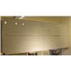 Image 2 : Qty 2 Upper Cabinets, Textured White Gloss Wave Pattern, Ultra Matte Creme