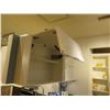 Image 3 : Qty 2 Upper Cabinets, Textured White Gloss Wave Pattern, Ultra Matte Creme