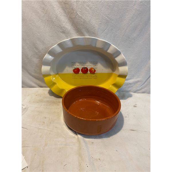 Pottery and serving plate