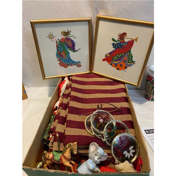 Christmas decor hand crafted items ect