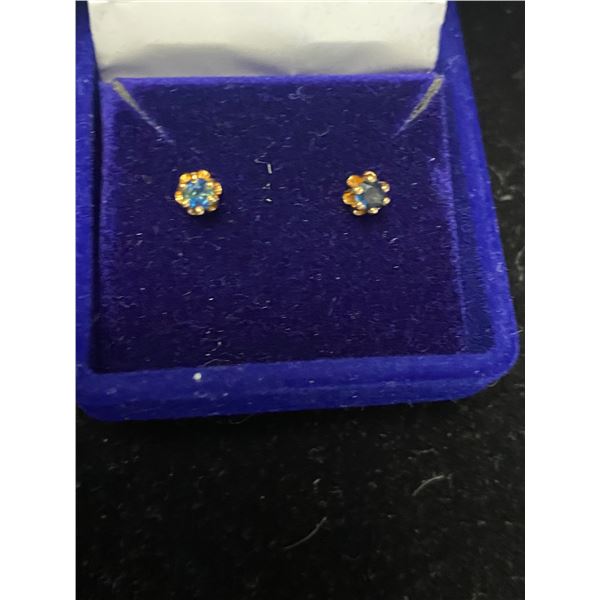 14K Sapphire earrings