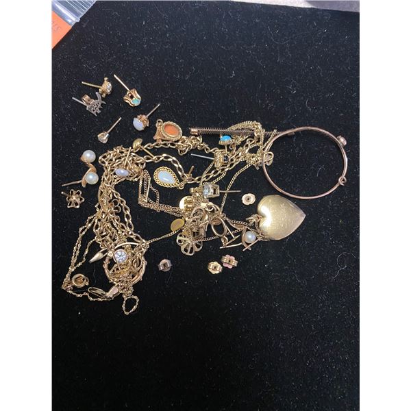 14K,10K,opals & pearls scrap gold 31 grams