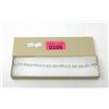 Image 2 : 6.84 CTW White Topaz & Diamond Tennis Bracelet