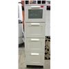 Image 1 : Slim 4 Drawer Cabinet - 15" x 16" x 49" tall