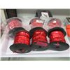 Image 1 : 6 New Rolls of Flat Red Sequin Trim -6mm x 80'
