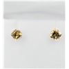 Image 1 : Yellow Gold Citrine Earrings