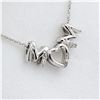 Image 3 : Sterling Silver Diamond Mom Pendant