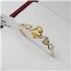 Image 2 : Yellow Gold Genuine Tourmaline & Diamond