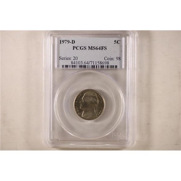1979-D JEFFERSON NICKEL PCGS MS64FS