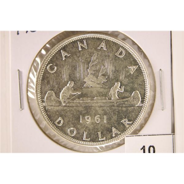 1961 CANADA SILVER DOLLAR BRILLIANT UNC