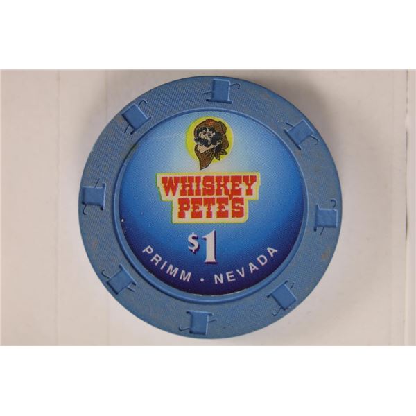 $1 WHISKEY PETE'S CASINO CHIP PRIMM, NEVADA