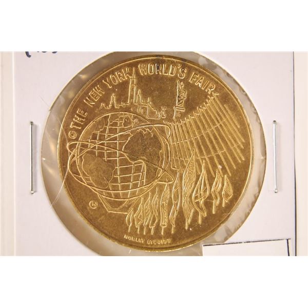 1 3/8'' BRONZE 1964/65 NEW YORK WORLD'S FAIR TOKEN