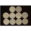 Image 1 : 10 ASSORTED 1943-1967 CANADA SILVER 10 CENTS
