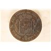 Image 2 : 1877 SPAIN 5 CENTIMOS MINTED AT THE BARCELONA MINT