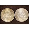 Image 2 : 2-90% SILVER 1964 KENNEDY HALF DOLLARS