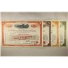 Image 2 : 4 ASSORTED VINTAGE RAILROAD STOCK CERTIFICATES