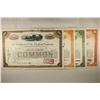 Image 3 : 4 ASSORTED VINTAGE RAILROAD STOCK CERTIFICATES