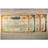 Image 4 : 4 ASSORTED VINTAGE RAILROAD STOCK CERTIFICATES