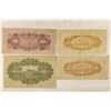 Image 2 : 4 PIECES OF CHINA BILLS 2-5 SENS, 1-10 SEN & 1-50
