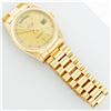 Image 5 : Rolex Mens 18K Yellow Gold Champagne Index Quickset President Wristwatch