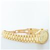 Image 7 : Rolex Mens 18K Yellow Gold Champagne Index Quickset President Wristwatch