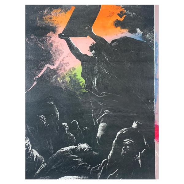 Moses and the Ten Commandments by Steve Kaufman (1960-2010)