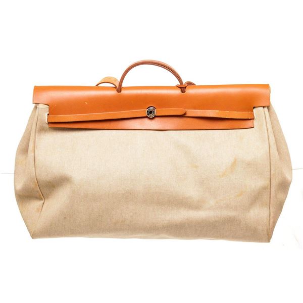 Hermes Brown Leather Her GM Shoulder Bag