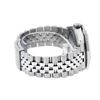 Image 5 : Rolex Mens Stainless Steel Blue Vignette 3 ctw Diamond Datejust Wristwatch
