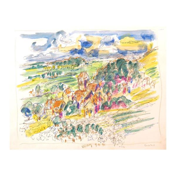 Village of Volnay, Burgundy by Ensrud Original