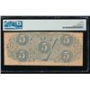 Image 2 : 1863 $5 T-60 Confederate PMG 20