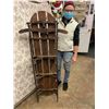 Image 5 : ANTIQUE SKY PLANE METAL RUNNER WOOD SLED!