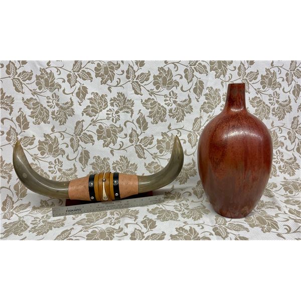 COW HORNS! READY TO HANG!