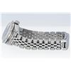 Image 4 : Rolex Ladies Stainless Blue Diamond Pyramid Diamond Datejust Wristwatch With Rol