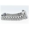 Image 5 : Rolex Ladies Stainless Blue Diamond Pyramid Diamond Datejust Wristwatch With Rol