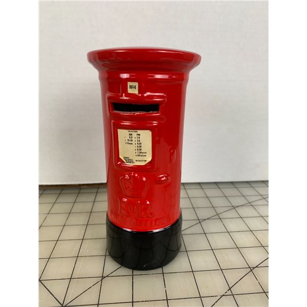 LONDON SOUVENIR POST OFFICE DROP BOX PIGGY BANK