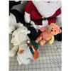 Image 2 : LOT OF PLUSH TOYS HORSE SANTA CAT ETC