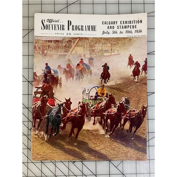 1954 CALGARY STAMPEDE SOUVENIR PROGRAM