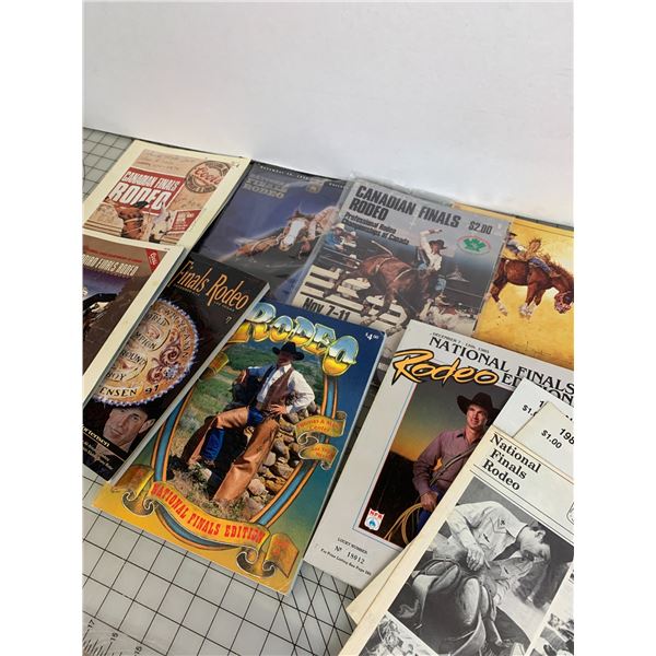LOT OF NATIONAL RODEO BOOKS PROGRAMS FINALS ETC