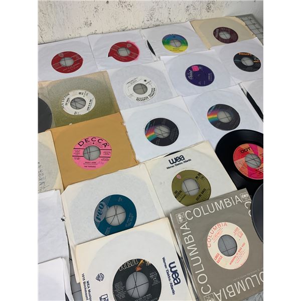 LOT OF 25 45 RPM RECORDS DUELING BANJOS STEEL RIVER GARY MARSHALL AND MORE