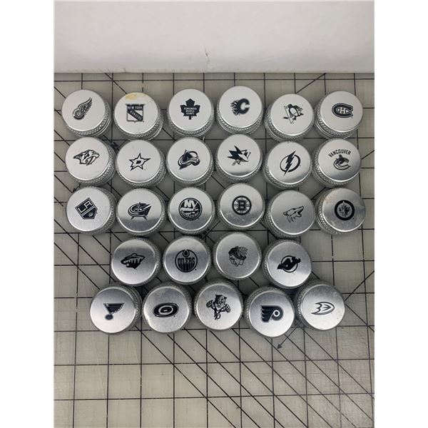 NHL HOCKEY TEAM BOTTLE CAPS