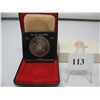 Image 1 : 1971 CANADIAN CASED SILVER DOLLAR - BRITISH COLUMBIA CENTENNIAL