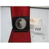 Image 1 : 1977 CANADIAN CASED SILVER DOLLAR - THRONE of the SENATE
